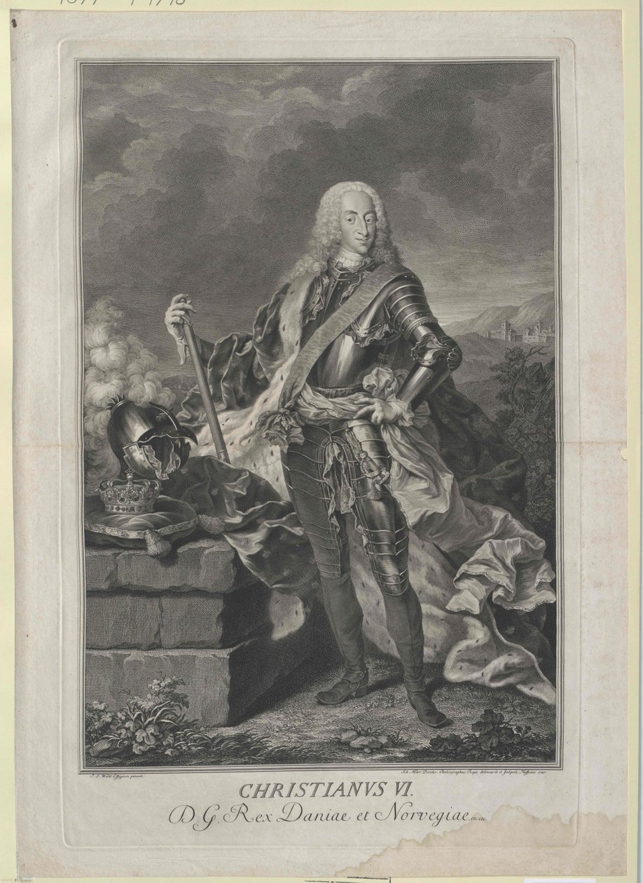 Danimarka Kralı Christian VI by Artist Unknown
