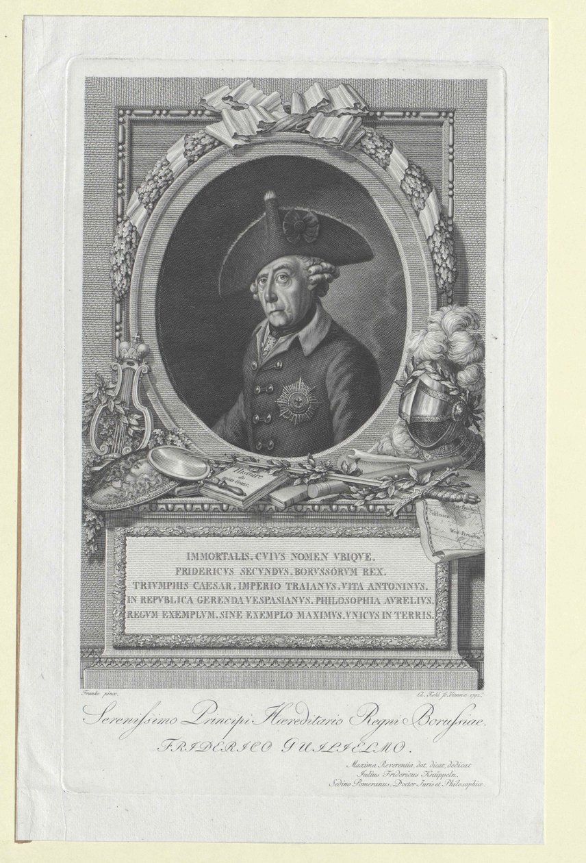 Prusya Kralı Frederic II by Artist Unknown