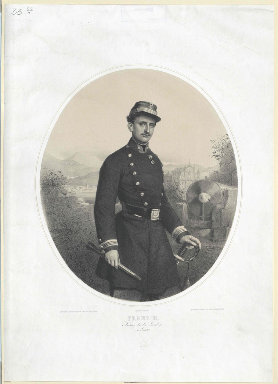 İki Sicilya Kralı Francis II by Artist Unknown