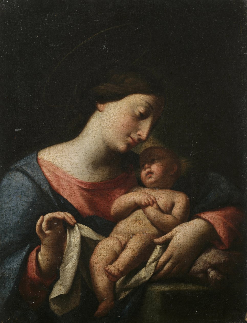 Madonna ve Çocuk (tuval üzerine yağlıboya) by Artist Unknown