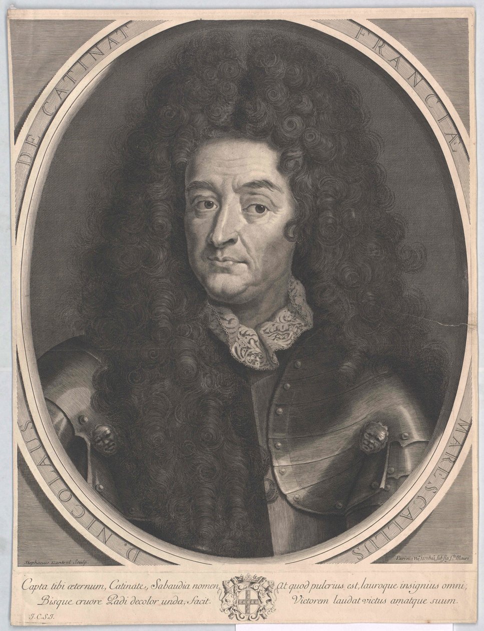 Nicolas de Catinat (baskı) by Artist Unknown