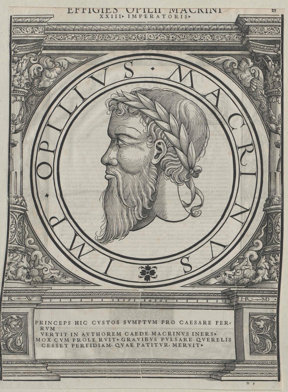 Roma imparatoru Macrinus by Artist Unknown