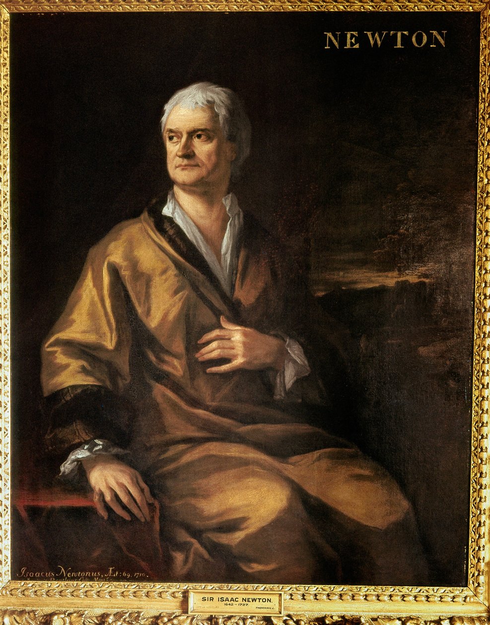 Sir Isaac Newton (resim) by Artist Unknown
