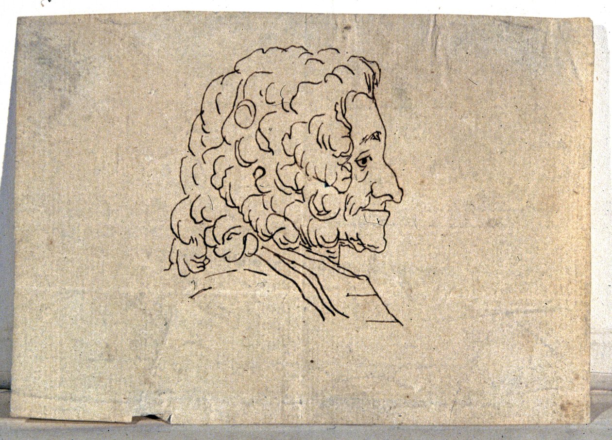 Voltaire, çizim by Artist Unknown