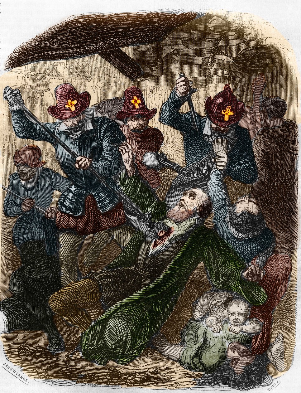 Din Savaşları. Saint Barthelemy Katliamı, 24 Ağustos by Artist Unknown