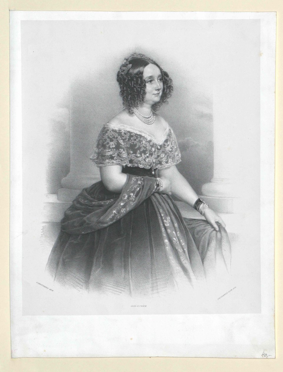 Wilhelmine Kontes Colloredo-Mannsfeld by Artist Unknown