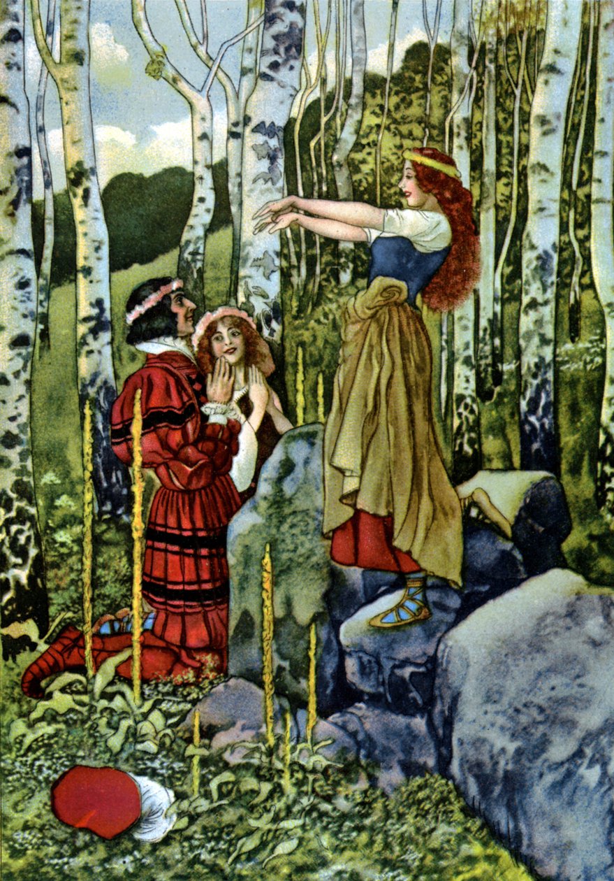 İstediğiniz gibi, Orlando ve Rosalind'in Sahte Evliliği, 1880 dolayları (gravür) by Artus Scheiner
