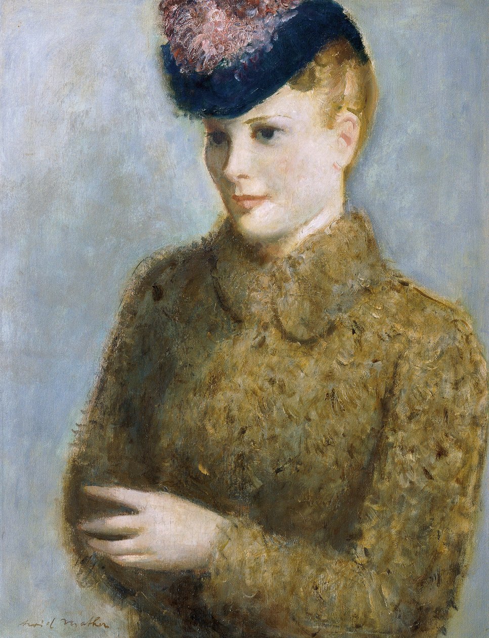 bir kızın portresi by Arvid Mather