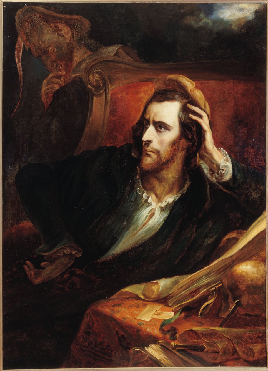 Faust Çalışmasında Faust son kabine, yaklaşık 1848. by Ary Scheffer