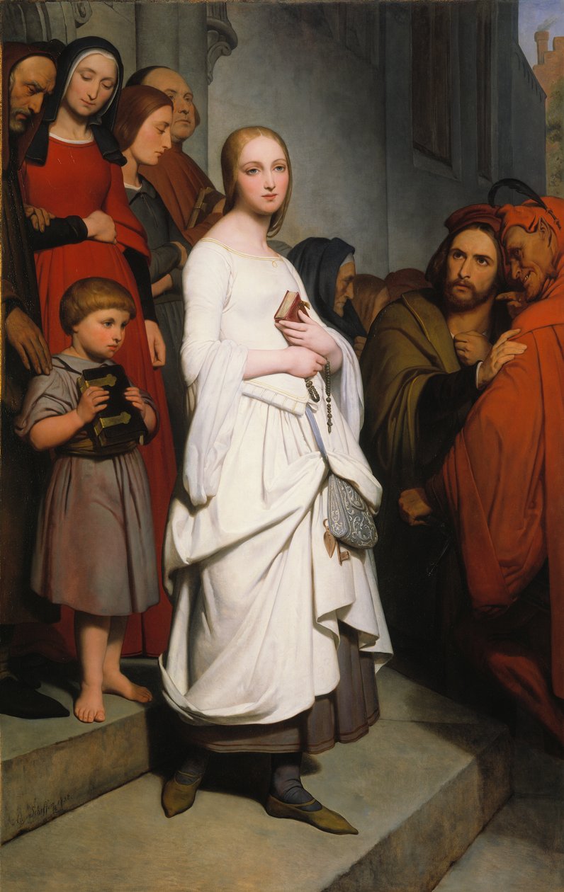 Marguerite Kiliseden Ayrılma, 1838 by Ary Scheffer