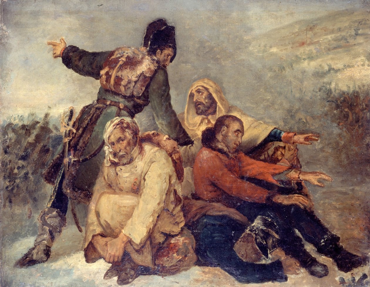 Dört Yönlendirilmiş Ordu Askeri, c. 1826. by Ary Scheffer
