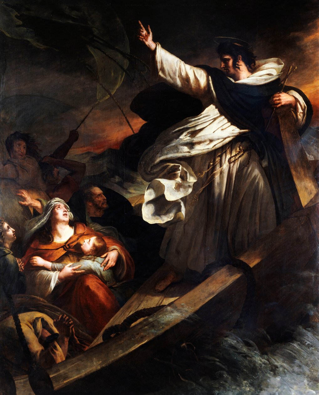 Aziz Thomas Aquinas, 1823 fırtınası sırasında Tanrı