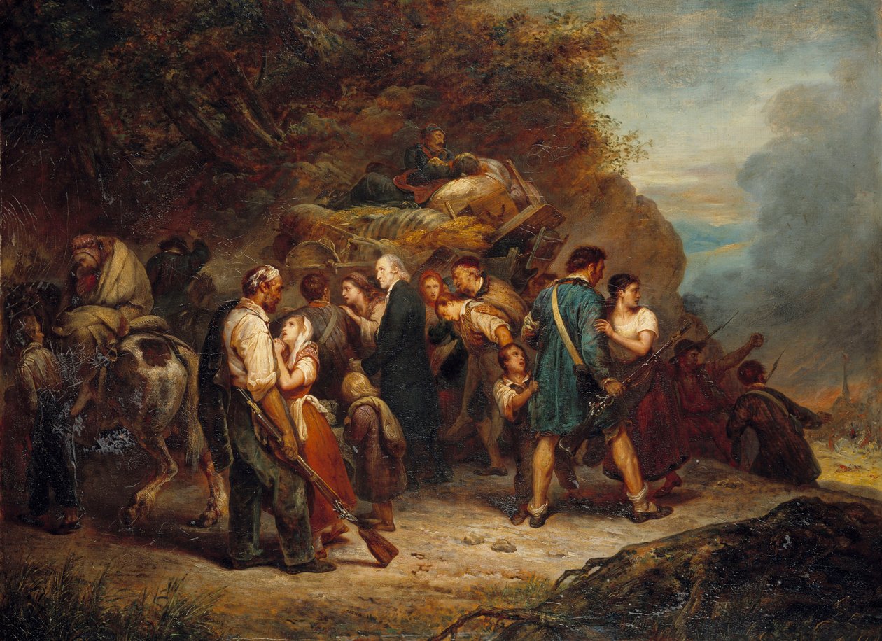 Alsas Protestan papazı Jean Frederic Oberlin (1740-1826) ve Alsace Lorraine (Alsace-Lorraine) Kalvinistleri 1814