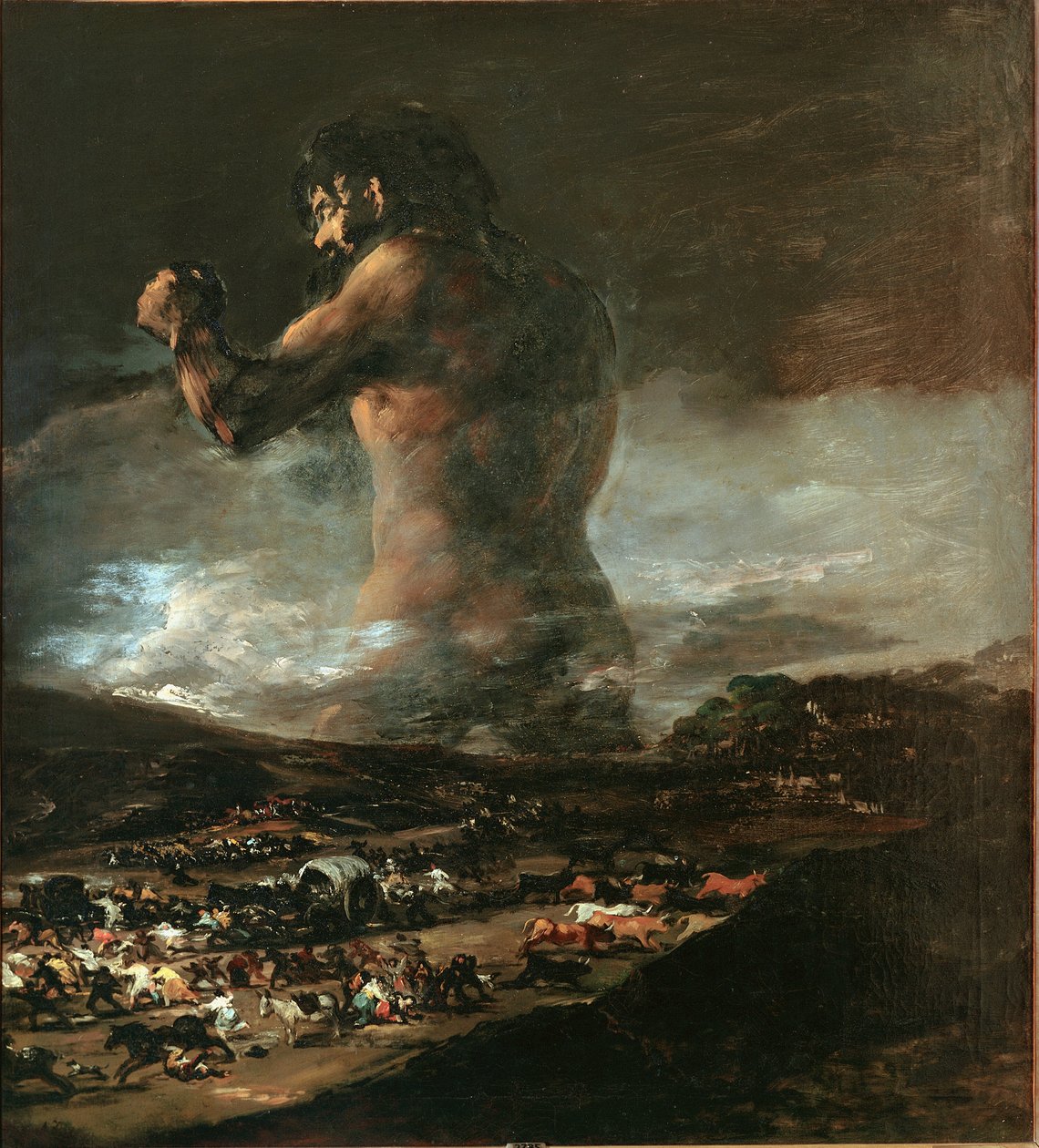Colossus (aynı zamanda Coloso veya Dev olarak da adlandırılır) (tuval üzerine yağlı boya by Asensio Julia