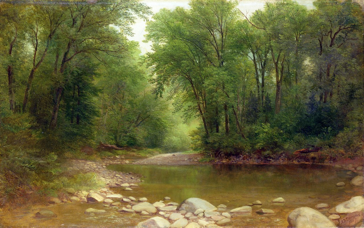 Bir Catskill Çayı, 1867 by Asher Brown Durand