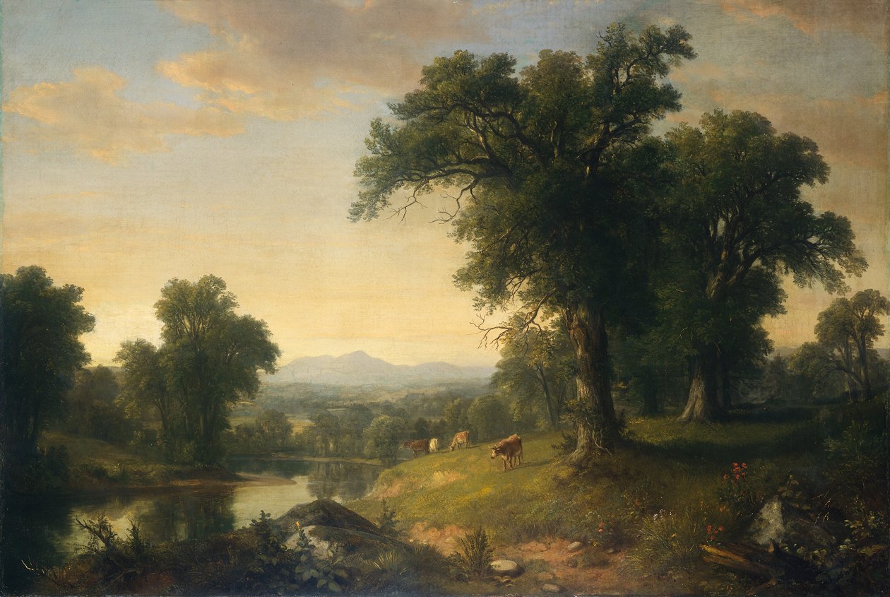 Pastoral Bir Sahne by Asher Brown Durand