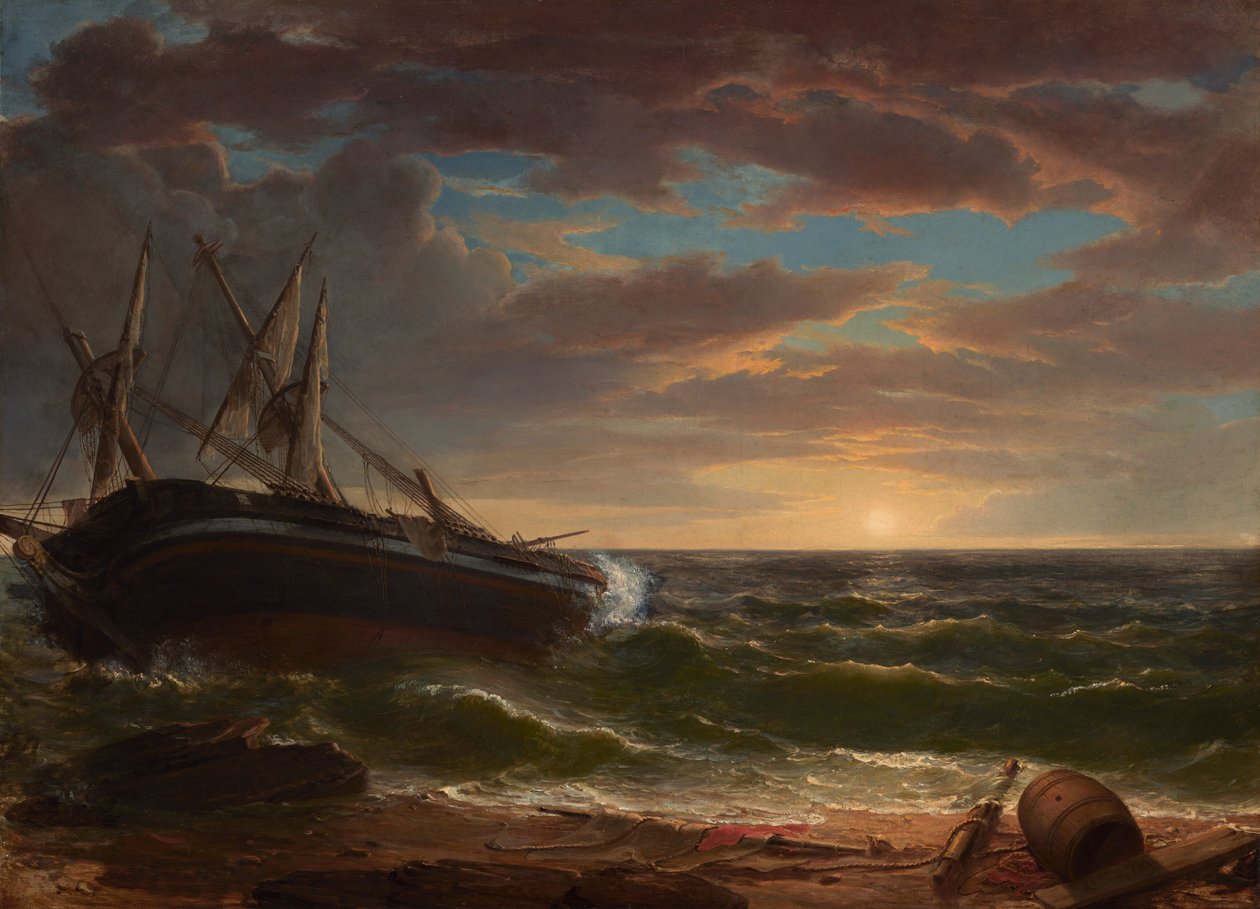Karaya Oturmuş Gemi by Asher Brown Durand
