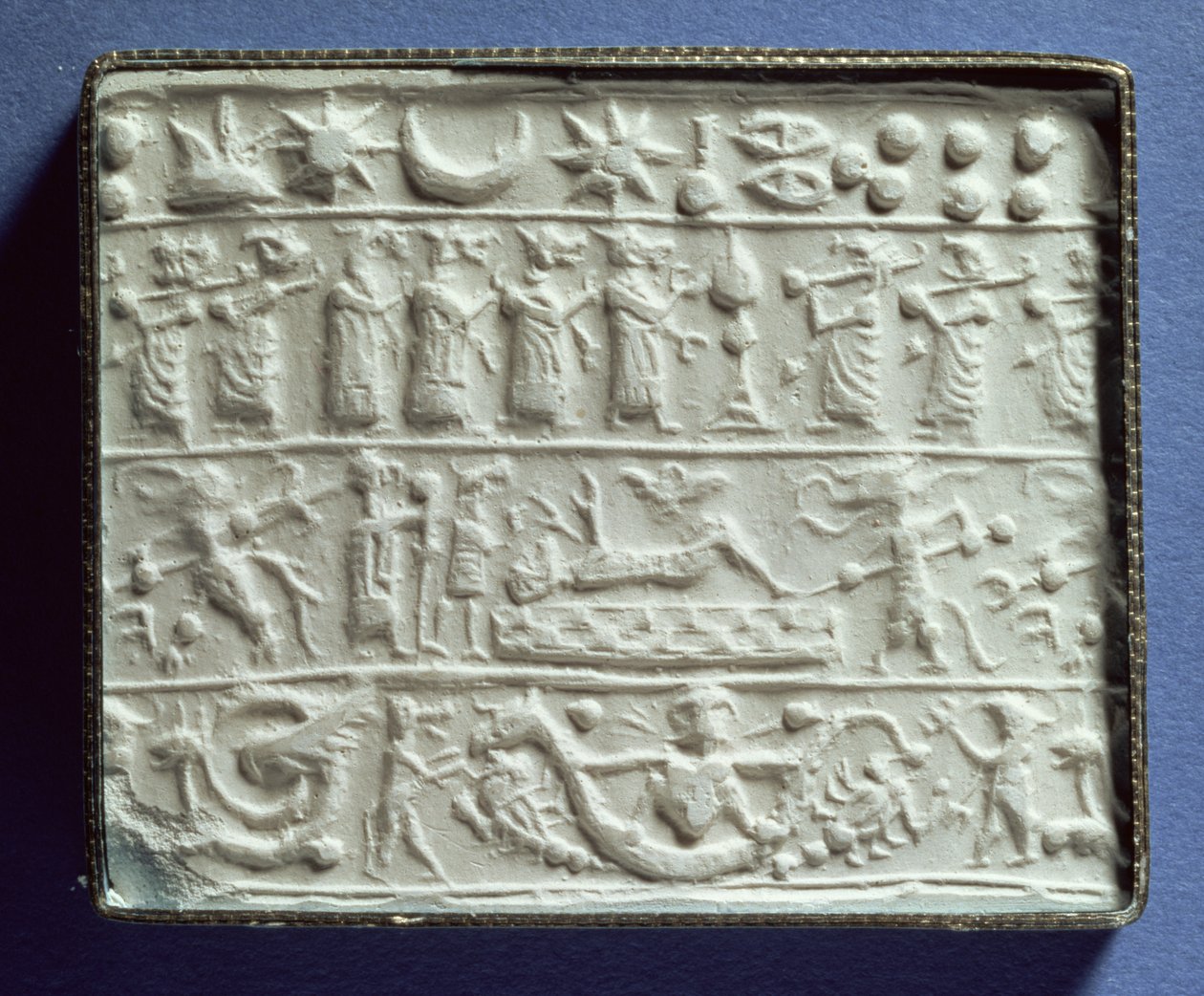 Silindir mühür baskısı, Yeni Assur dönemi (alçı) by Assyrian School