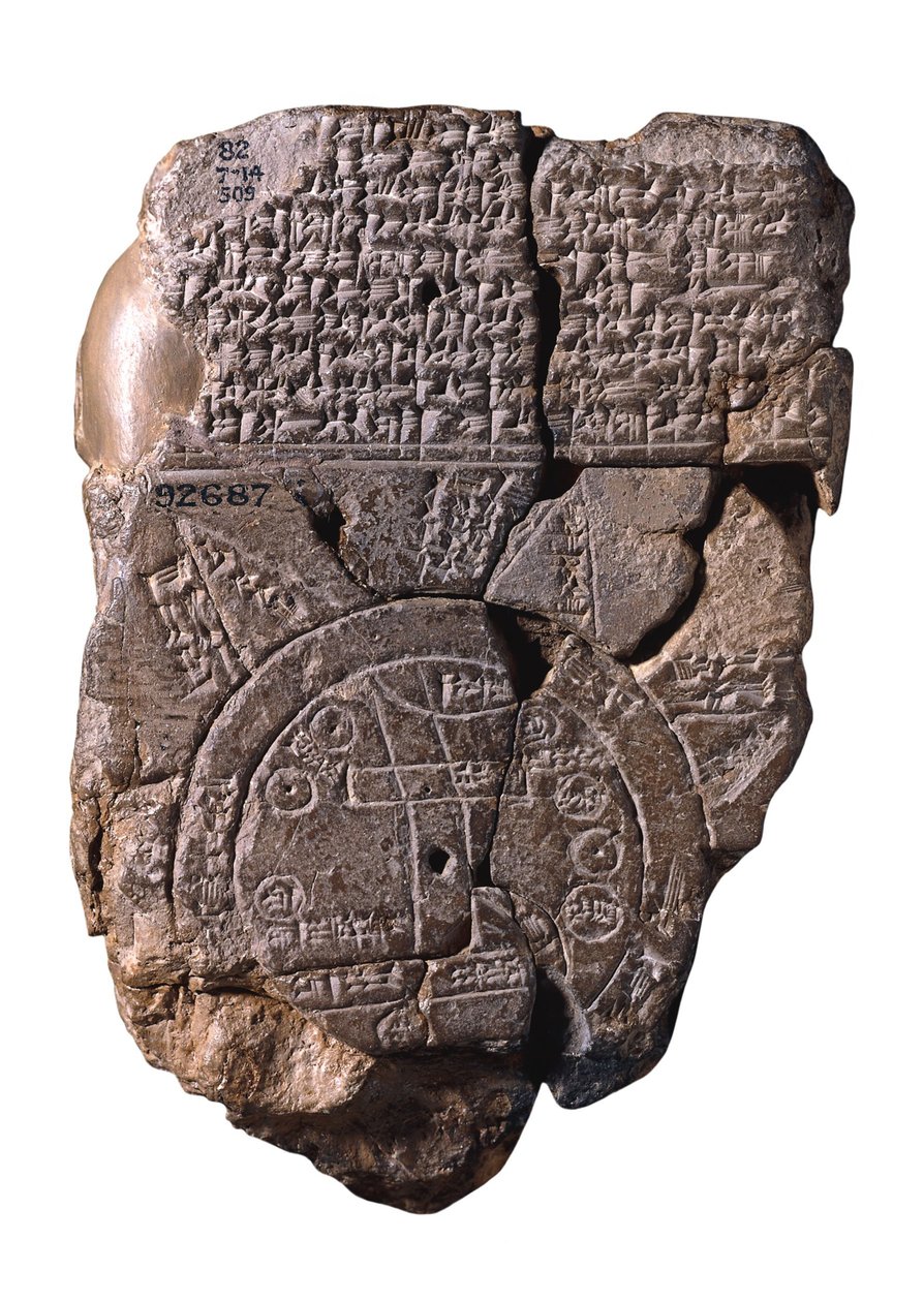 Babil Dünya Haritası, c. 510-c. MÖ 500 by Assyrian