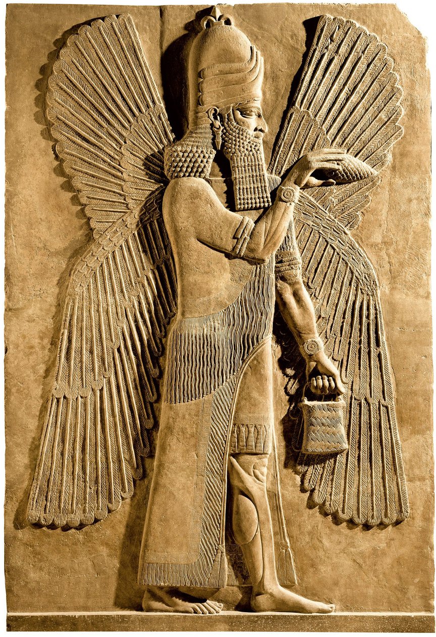 Kanatlı cin. Asur kralı II. Sargon