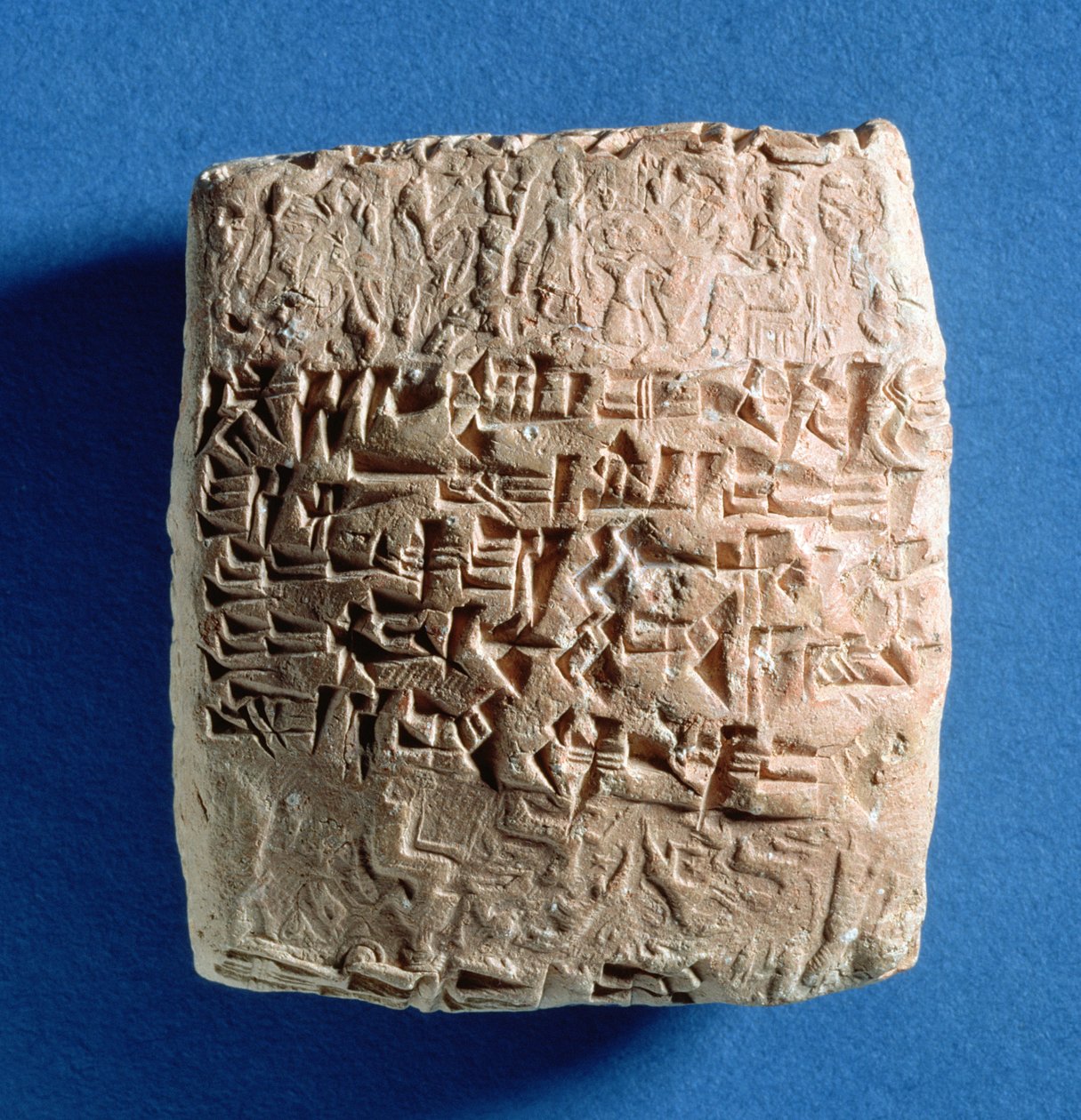 Kültepe, Türkiye, Asur, MÖ 19. yüzyıla ait tahıl satışını kaydeden tablet (pişmiş kil) by Assyrian School