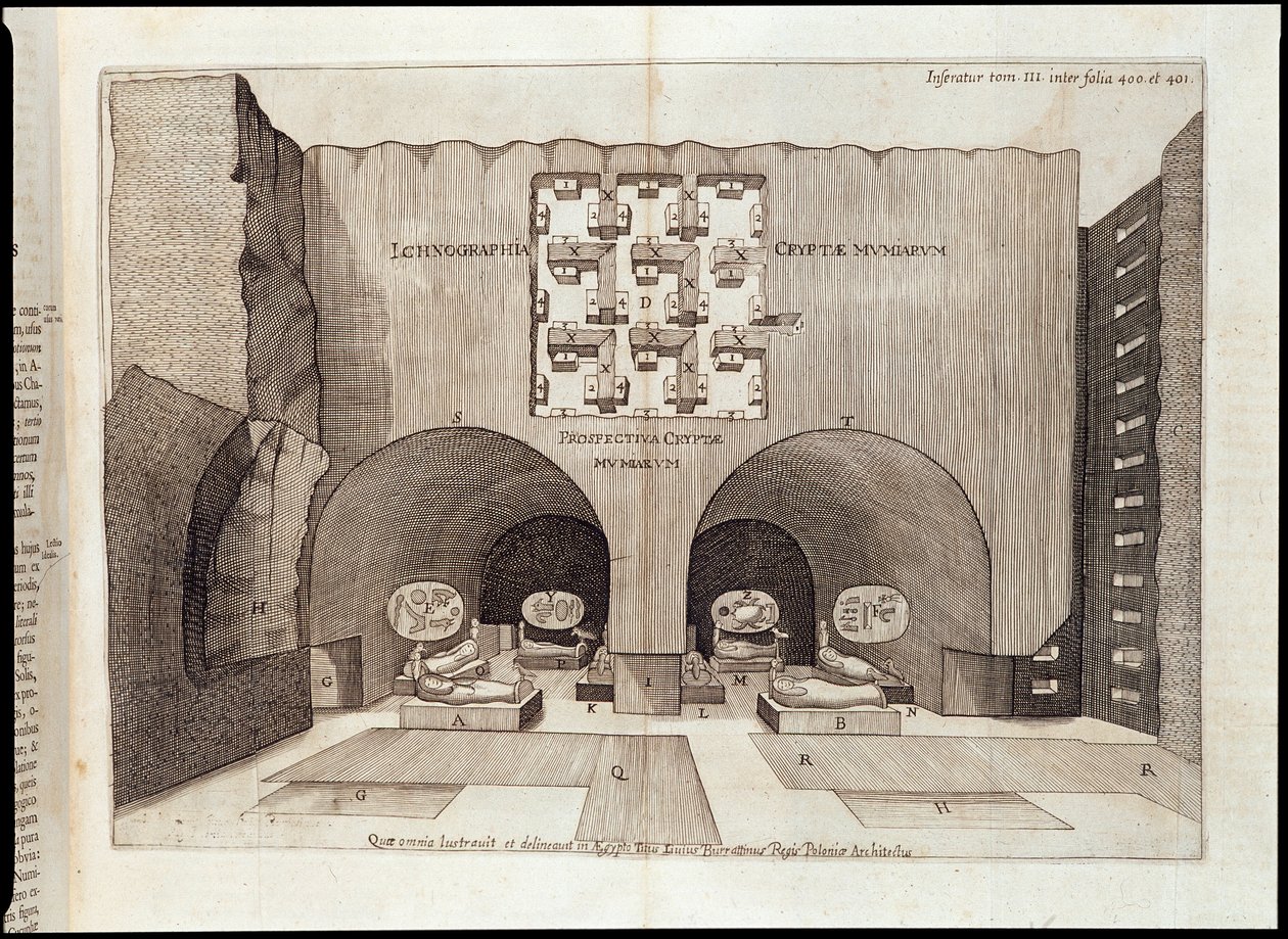 Bir Piramidin İçi - Athanase Kircher tarafından “” Sphynx mystagoga”da by Athanasius Kircher