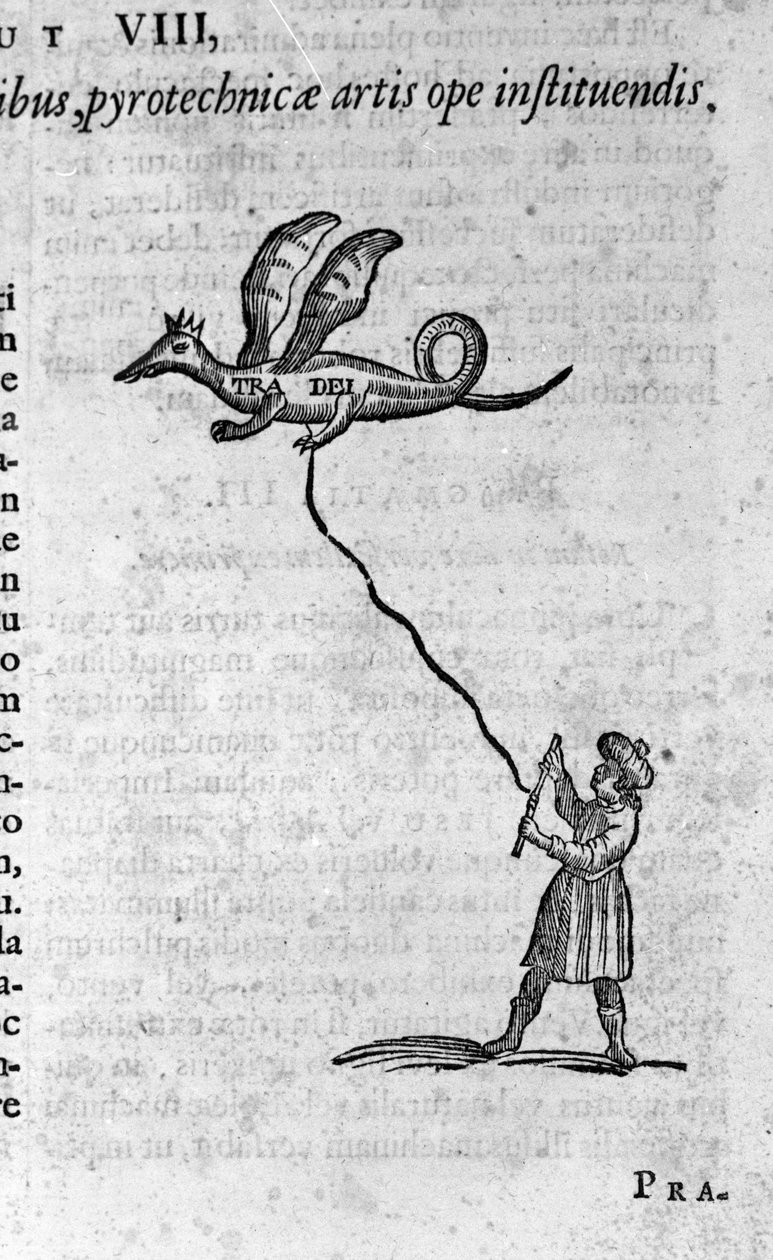 Yunan filozof Tarantolu Archytas (MÖ 435-347) filozof Pisagorcu, matematikçi, astronom ve uçabilen tahta güvercini. Athanasius Kircher (1601-1680) 1682