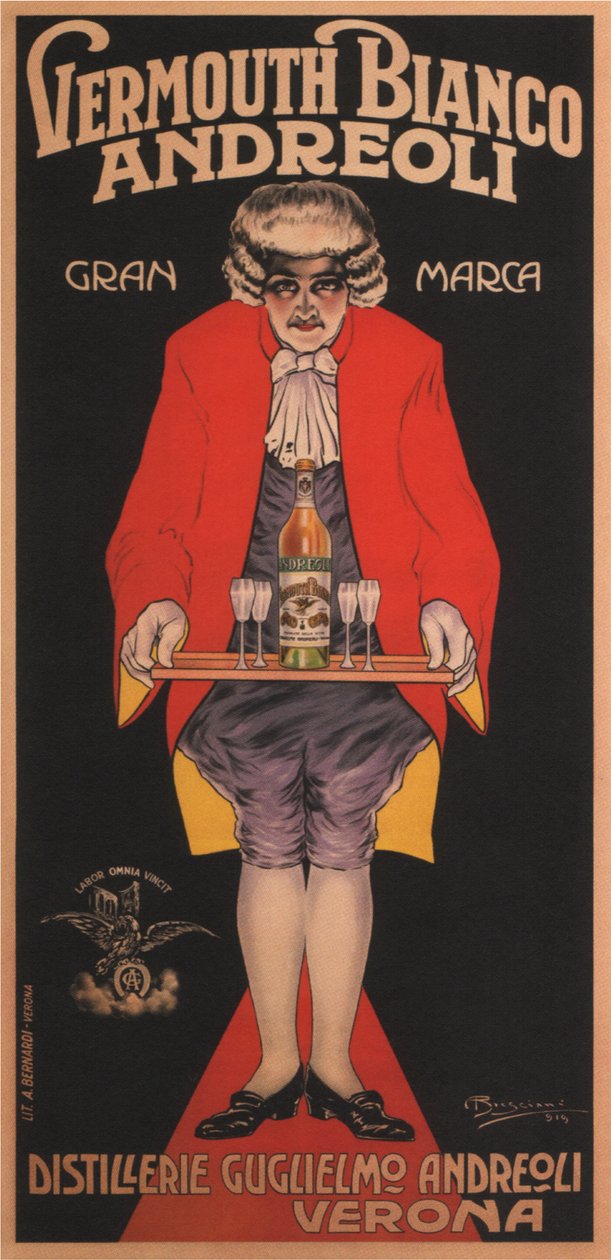 Vermut Bianco Andreoli, 1919 by Attilio Bresciani