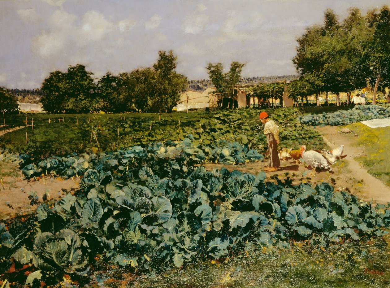 Lahana yaması (tuval üzerine yağlı boya) by Attillo Pratella