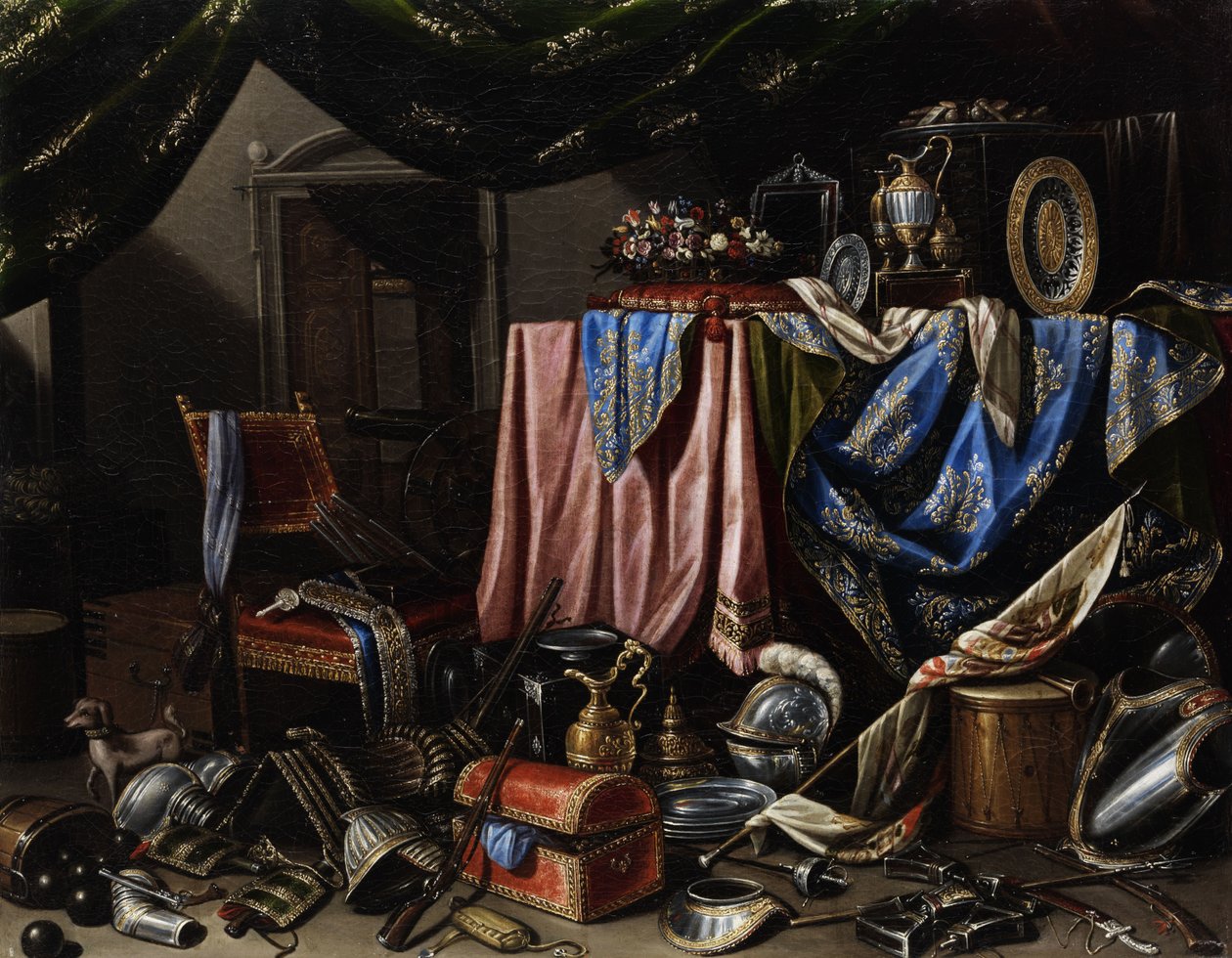 Gösterişli natürmort by Attributed to Carlo Manier