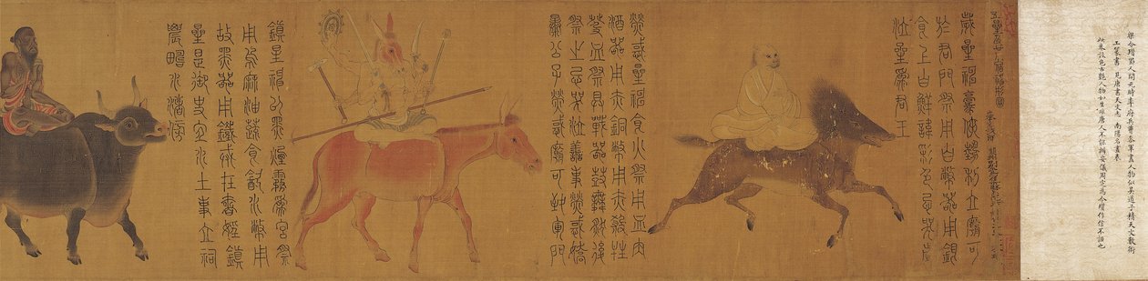 Beş Gezegen ve Yirmi Sekiz Takımyıldız by Attributed to Zhang Sengyao