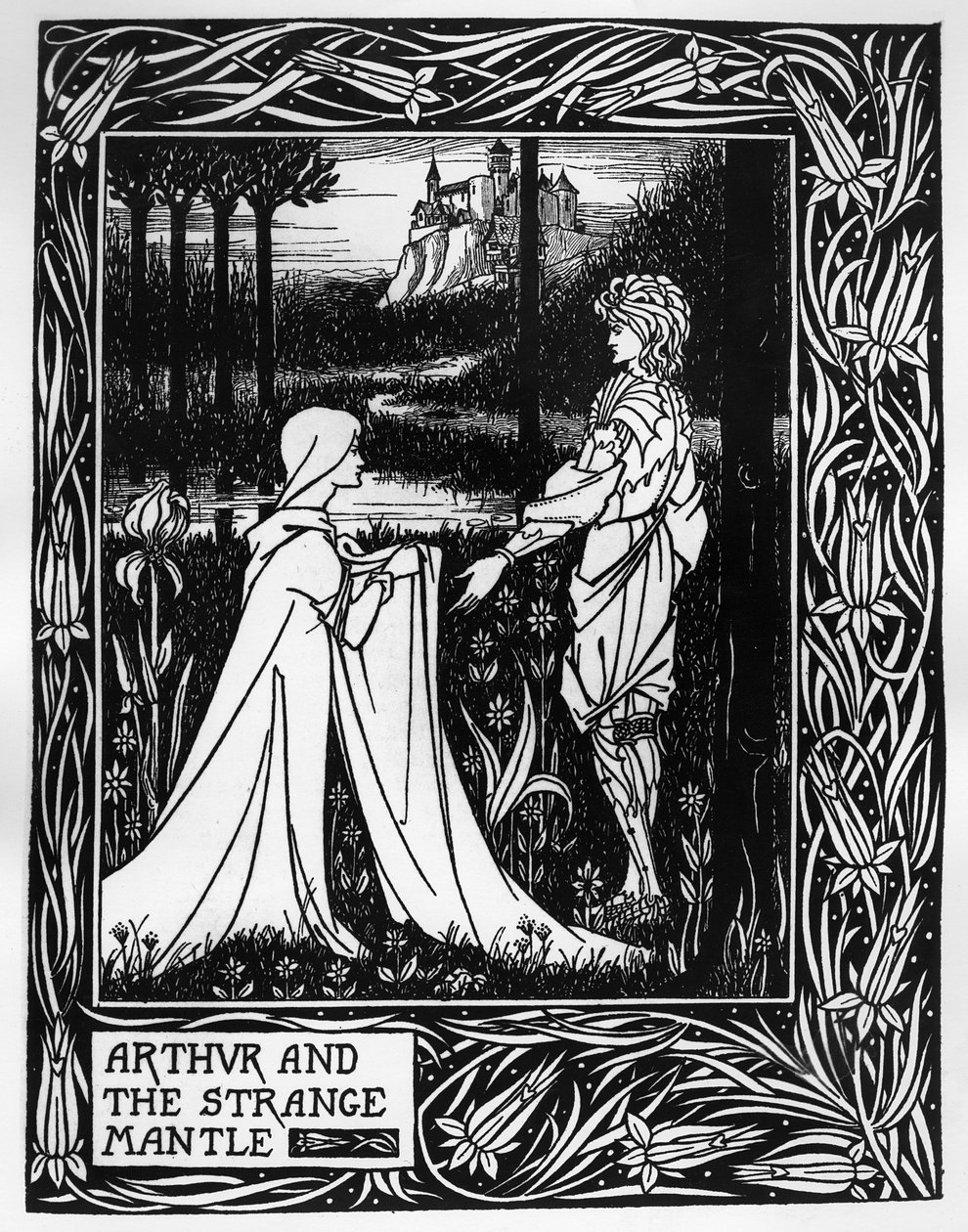 Arthur and the strange mantle, an illustration from 