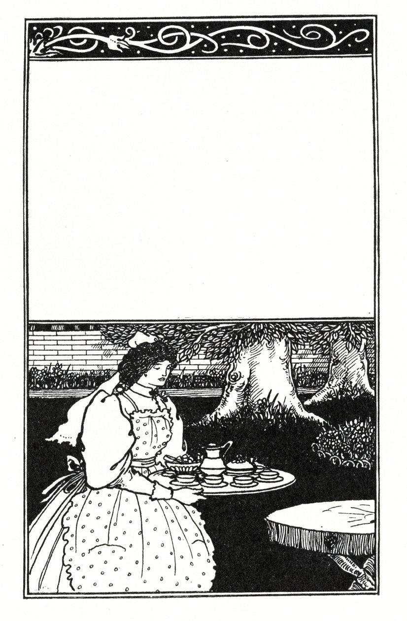 Grant Allen'ın 'The British Barbarians' kapağı için tasarım by Aubrey Beardsley