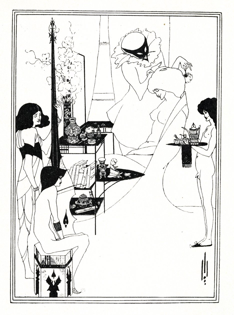ದಿ ಟಾಯ್ಲೆಟ್ ಆಫ್ ಸಲೋಮ್, 1899 ಟರ್ಕ್ by Aubrey Beardsley