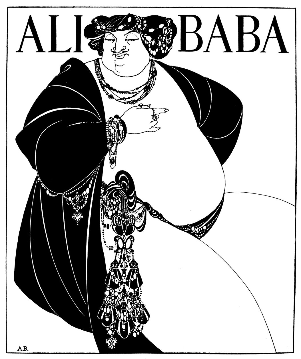 Ali Baba Kapak Tasarımı, 1897 by Aubrey Beardsley