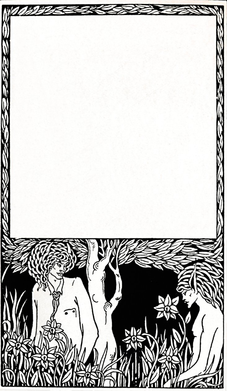 Pagan Kağıtlarının Başlık Sayfası Tasarımı, 1893, 1914 by Aubrey Beardsley