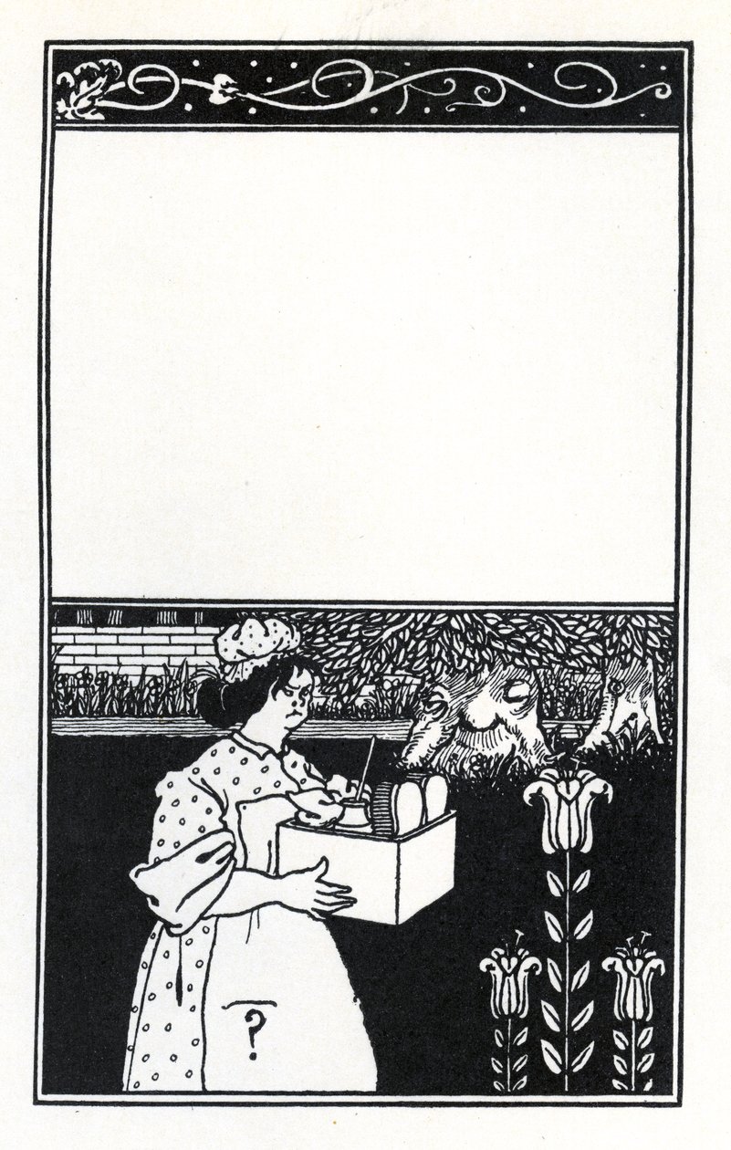 HD Traill'in 'The Barbarous Britishers' kapağı için tasarım by Aubrey Beardsley