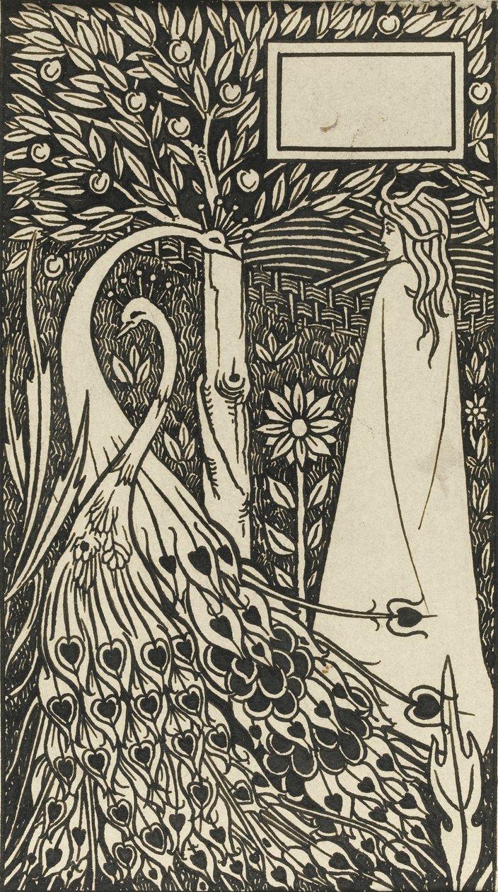 Sir Thomas Malory tarafından yazılan Le Morte dArthur kitabının illüstrasyonu, 1893-1894 by Aubrey Beardsley