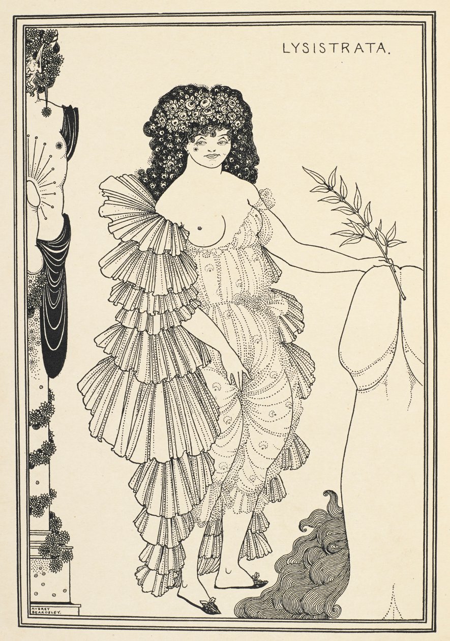 Lysistrata - Aristophanes'in bir komedisinde karakter by Aubrey Beardsley