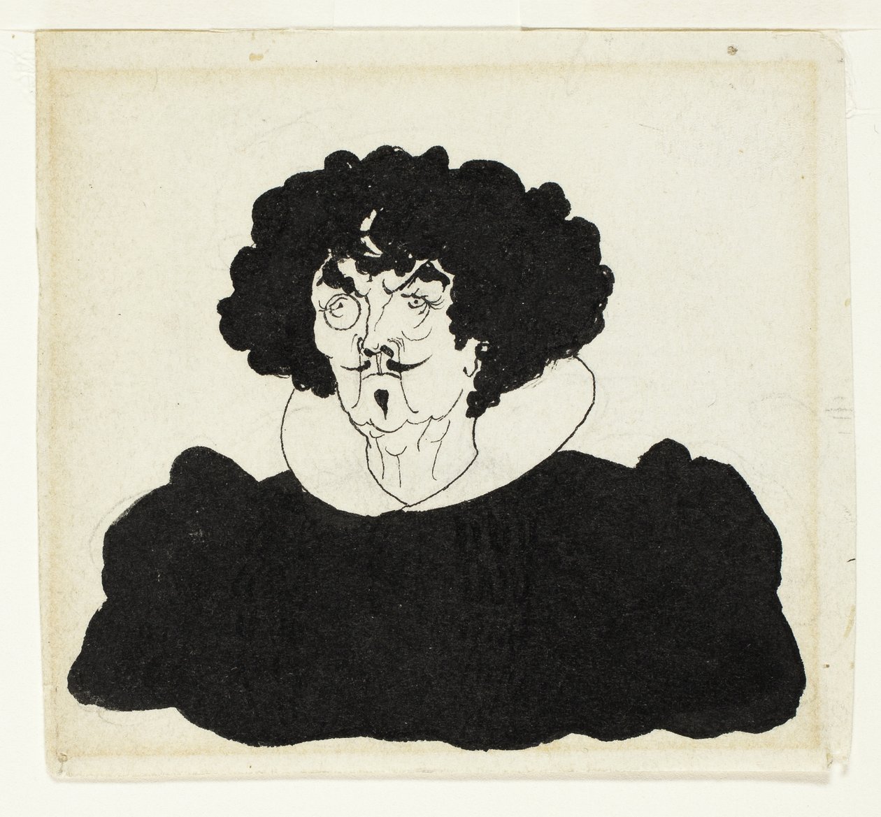 İspanyol 17. Yüzyıl Kostümlü Whistler Portresi by Aubrey Beardsley