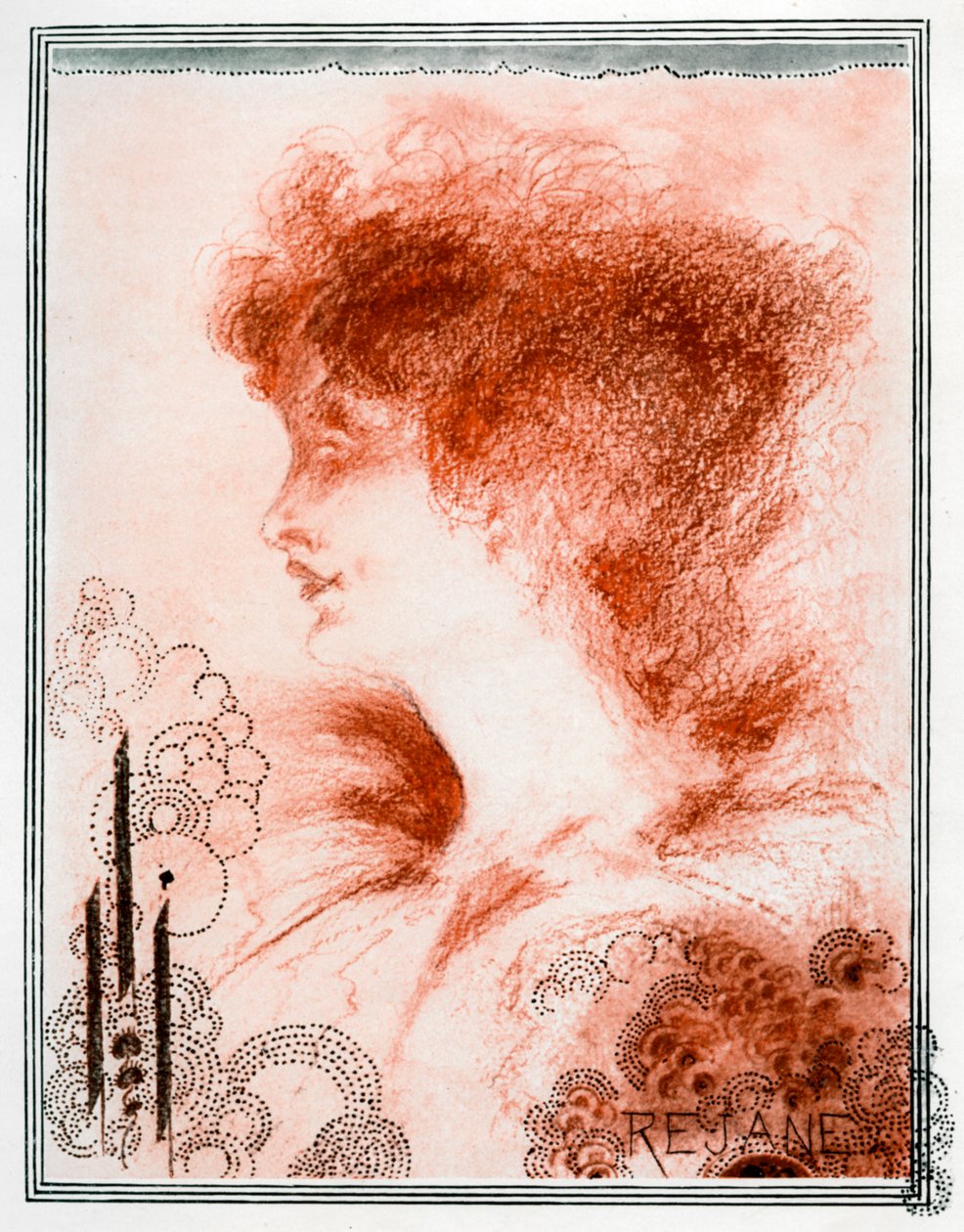 Bir kadının portresi, 1898. by Aubrey Beardsley