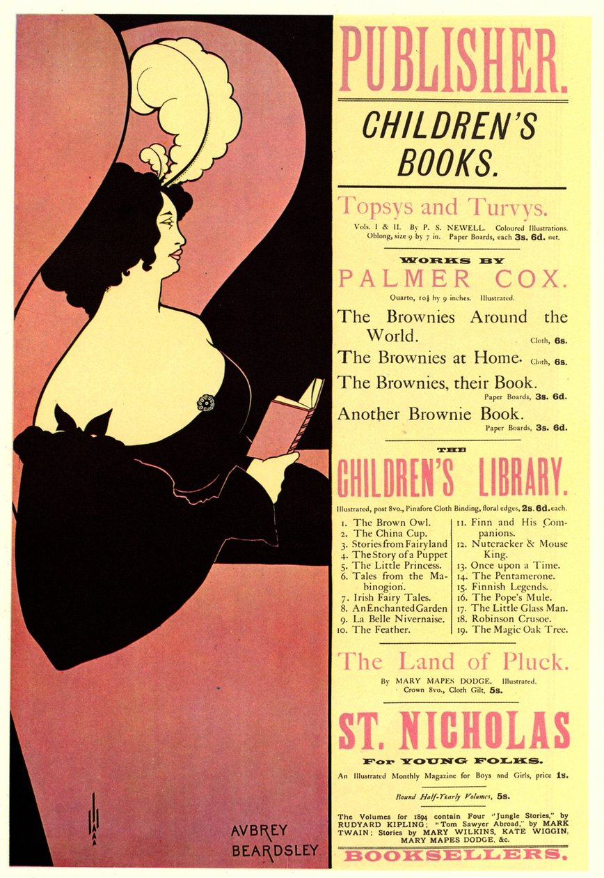 Yayımcı. Çocuk Kitapları, 1894 by Aubrey Beardsley