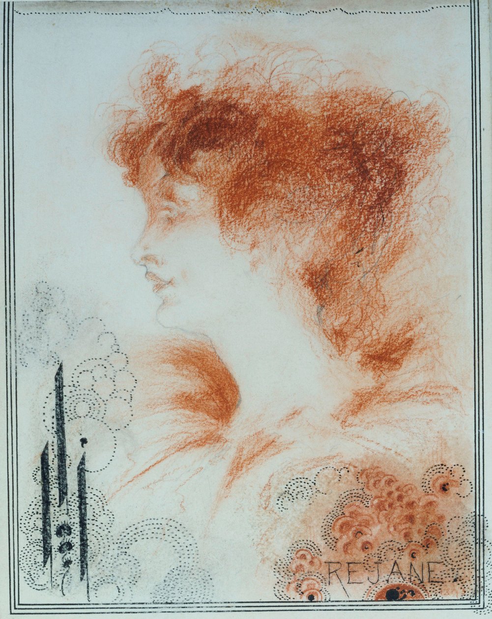 Rejane, 1894 by Aubrey Beardsley