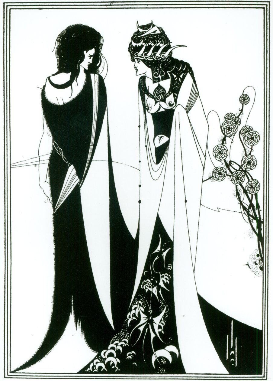 Annesi Herodias ile Salome by Aubrey Beardsley