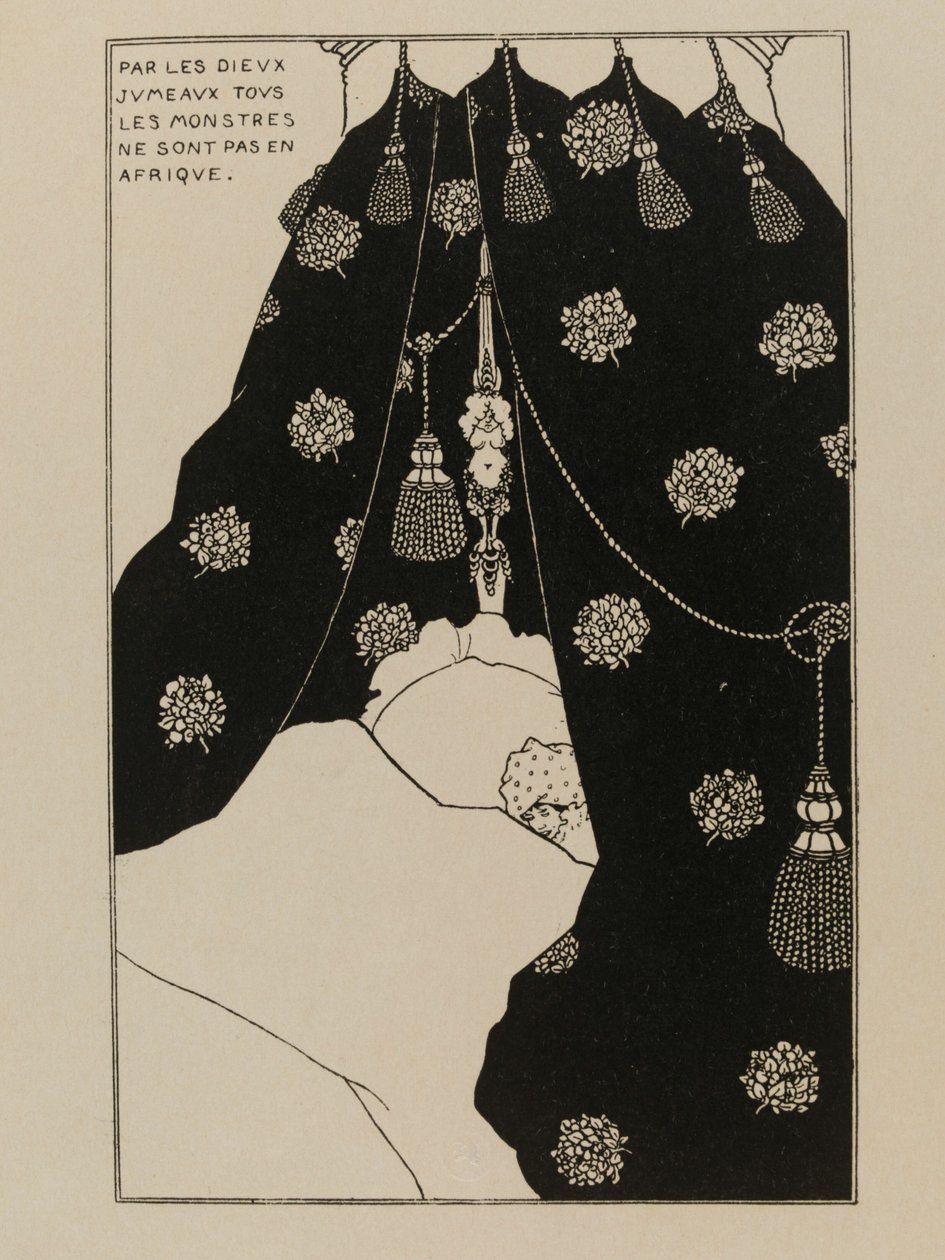 Yatakta Otoportre Yatakta Otoportre, 1894. by Aubrey Beardsley