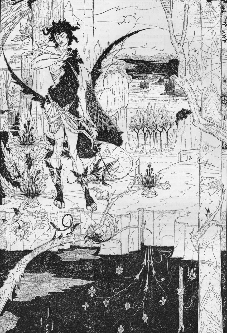 Siegfried, II. Perde, c1893 by Aubrey Beardsley