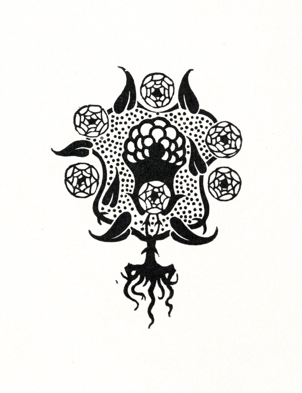 'Salome'nin ön kapağı için küçük tasarım, 1899 by Aubrey Beardsley