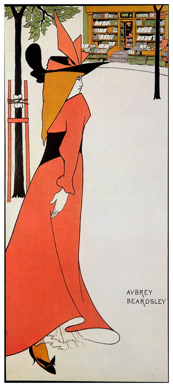 Takma Ad ve Zıt Anlamlı Kitaplıklar, 1895 by Aubrey Beardsley