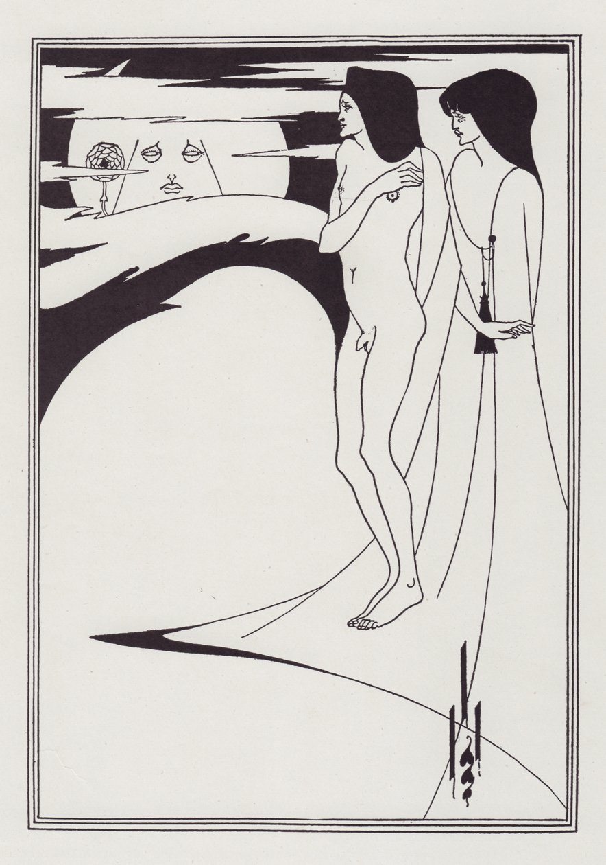 Aydaki Kadın, 1893. by Aubrey Beardsley