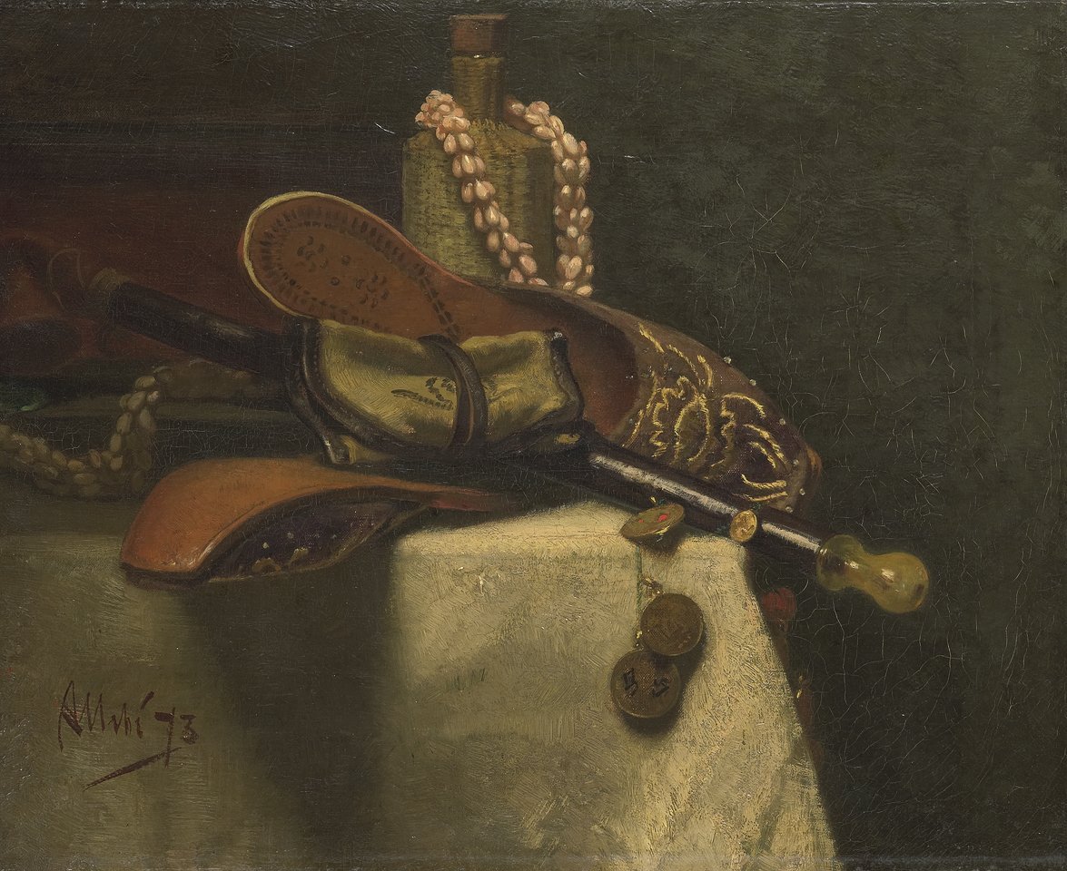 Doğu Terlikleri ile Natürmort by August Allebe